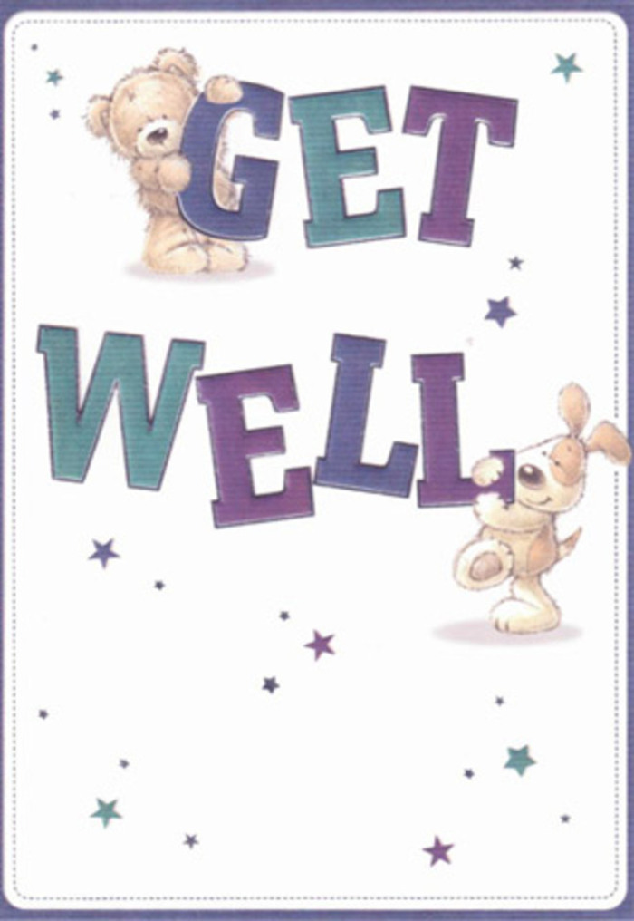 This Marylebone-inspired get well card overflows with gentle encouragement, showcased through the tender illustrations of a smiling bear and an affectionate puppy, each brimming with comforting energy. Playful starbursts surround them, as if scattering tiny notes of hope throughout the card-an artistic echo of the supportive spirit that fills the neighbourhood parks and local markets. Large, lively letters in multiple shades of deep indigo and teal ground the design, radiating confidence and cheer. The tactile quality of the bear's soft fluff and the puppy's velvety ears brings a sense of tangible comfort, reminiscent of the touch of fresh petals and foliage. If sent alongside a thoughtfully arranged bouquet from Marylebone Flowers, this card would amplify any gesture of care. The overall mood-airy and optimistic like an afternoon spent on the terraces of Chiltern Street-offers perfect reassurance, uplifting the hearts of recipients of all ages as they recover.
